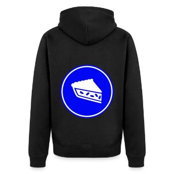 Tarte aux pommes - Veste à capuche bio Premium Unisexe - noir - Dos - Nico (187cm)