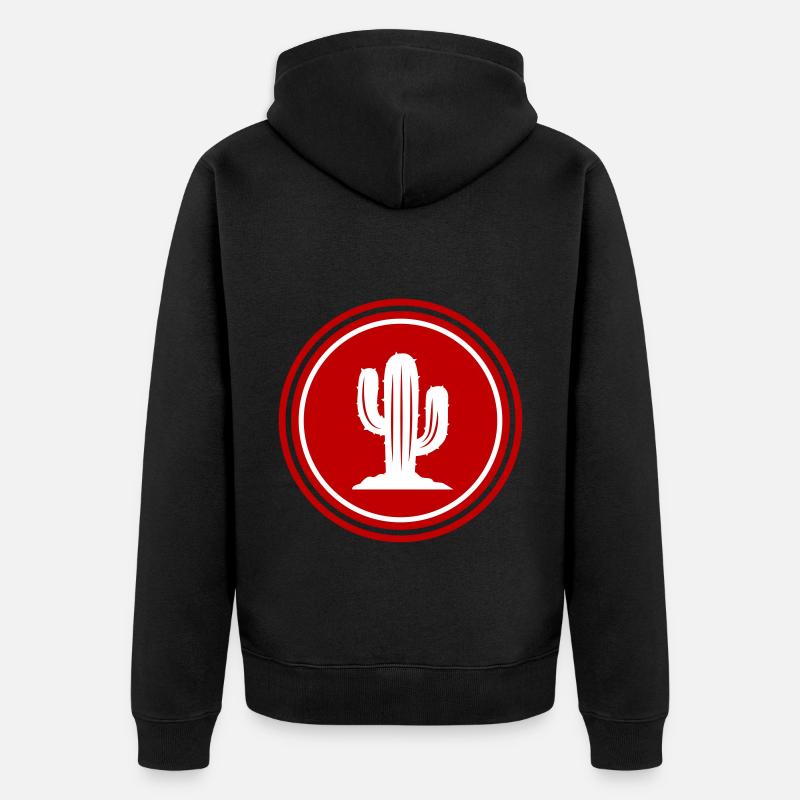 Élément Cactus - Veste à capuche bio Premium Unisexe - noir