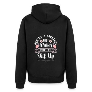 Cobbler Profession Humour Travail - Veste à capuche bio Premium Unisexe - noir - Dos - Nico (187cm)