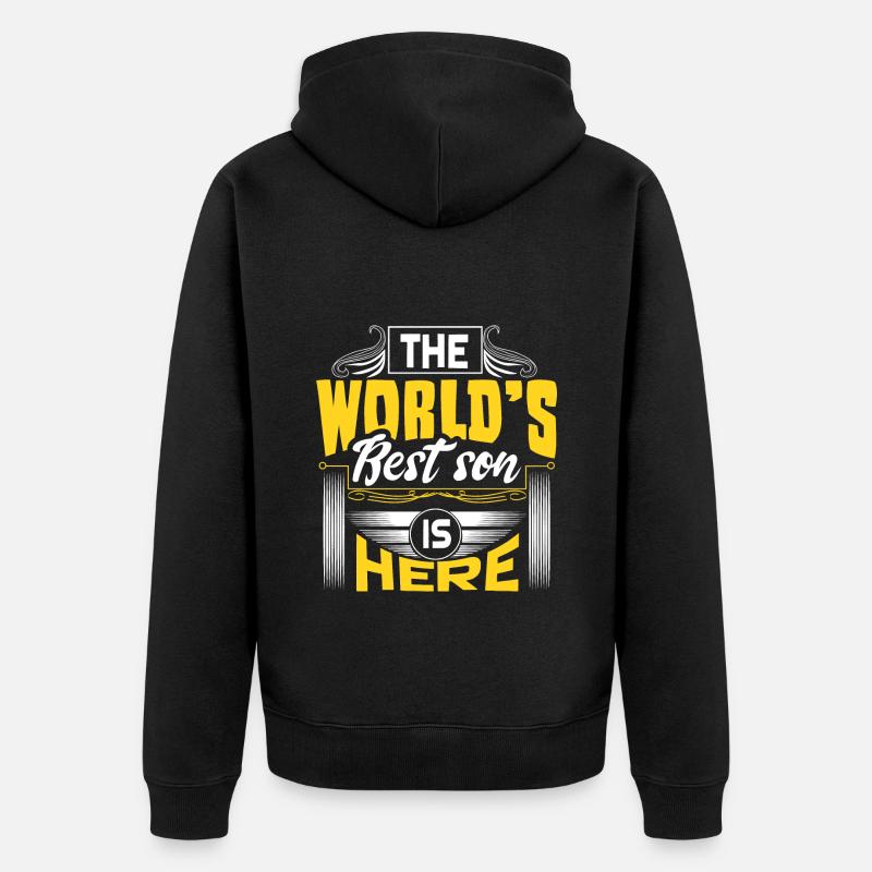 Fils Mère - Veste à capuche bio Premium Unisexe - noir