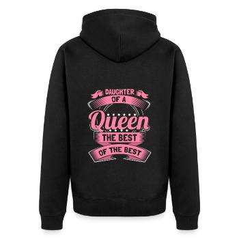 Fille Parents Sweet - Veste à capuche bio Premium Unisexe - noir - Dos - Nico (187cm)