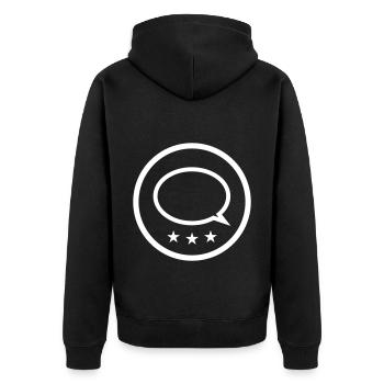 Ballon - Veste à capuche bio Premium Unisexe - noir - Dos - Nico (187cm)