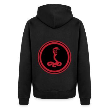 Cobra serpent - Veste à capuche bio Premium Unisexe - noir - Dos - Nico (187cm)