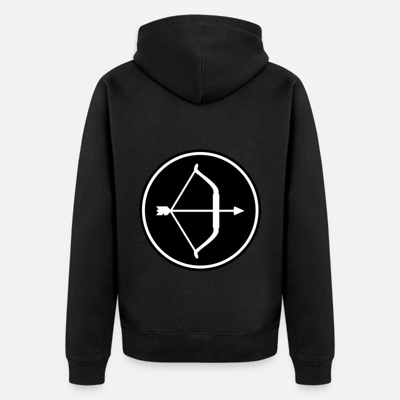 Arc et flèches - Veste à capuche bio Premium Unisexe - noir