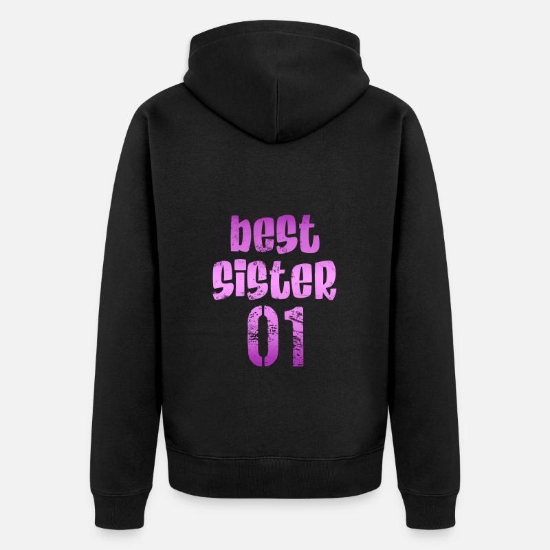 Best sister 01 - Veste à capuche bio Premium Unisexe - noir