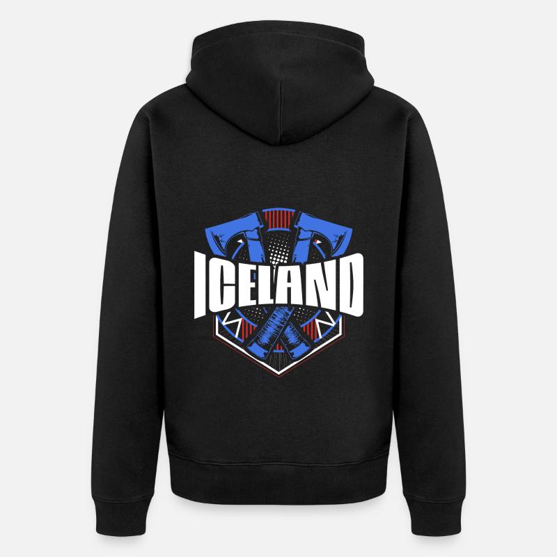 Islande Reykjavik Pride - Veste à capuche bio Premium Unisexe - noir