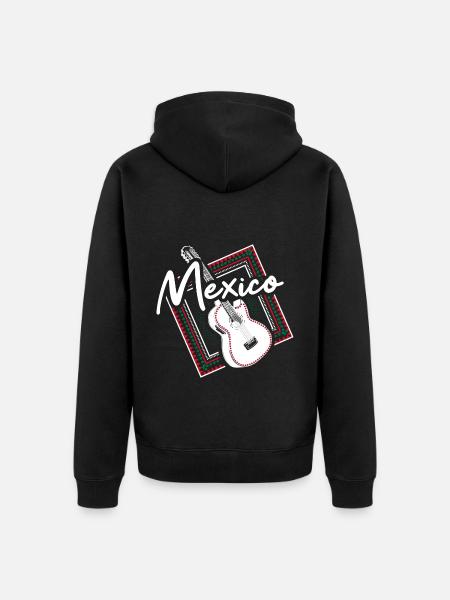 Mexico Mexican Pride - Unisex Premium Organic Zip Hoodie - black