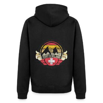 Suisse Etat neutre - Veste à capuche bio Premium Unisexe - noir - Dos - Nico (187cm)
