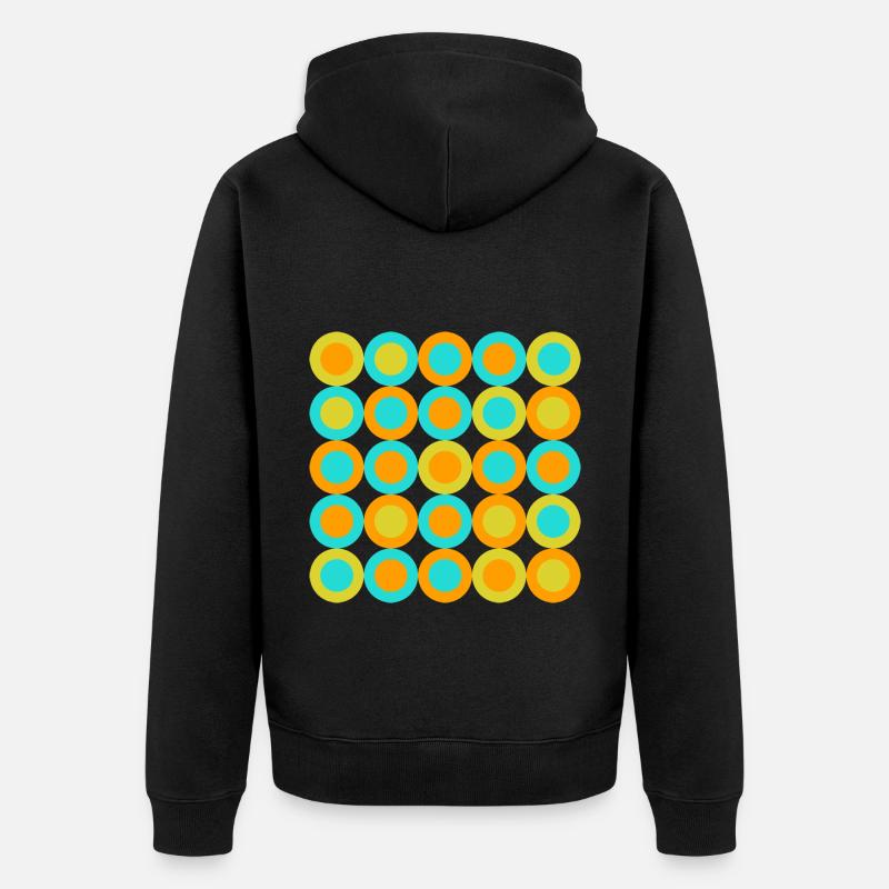 geometric patterns - Unisex Premium Bio Zip Hoodie - Schwarz