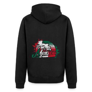 Mexique Idée cadeau de lieu de naissance mexicain - Veste à capuche bio Premium Unisexe - noir - Dos - Nico (187cm)