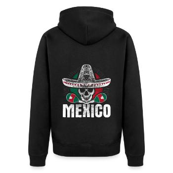 Mexique Sombrero Cadeau - Veste à capuche bio Premium Unisexe - noir - Dos - Nico (187cm)