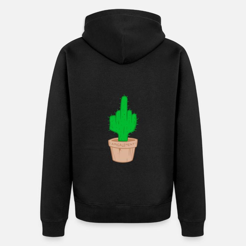 Cactus amicalement. - Veste à capuche bio Premium Unisexe - noir