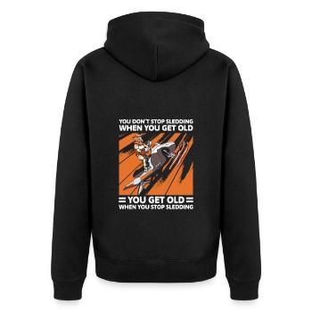 Sports Neige Sports Piste d’hiver - Veste à capuche bio Premium Unisexe - noir - Dos - Nico (187cm)