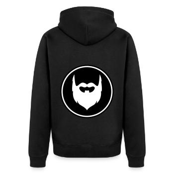 Symbole de barbe - Veste à capuche bio Premium Unisexe - noir - Dos - Nico (187cm)