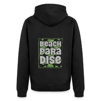 Vacances Sun Island Sable - Veste à capuche bio Premium Unisexe - noir - Dos - Nico (187cm)