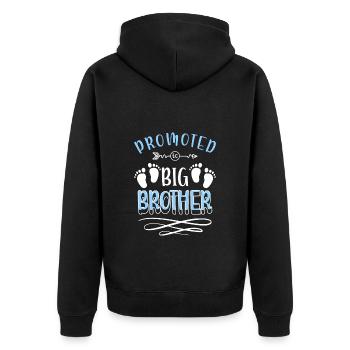 Célébrez la soirée des hommes qui boivent - Veste à capuche bio Premium Unisexe - noir - Dos - Nico (187cm)