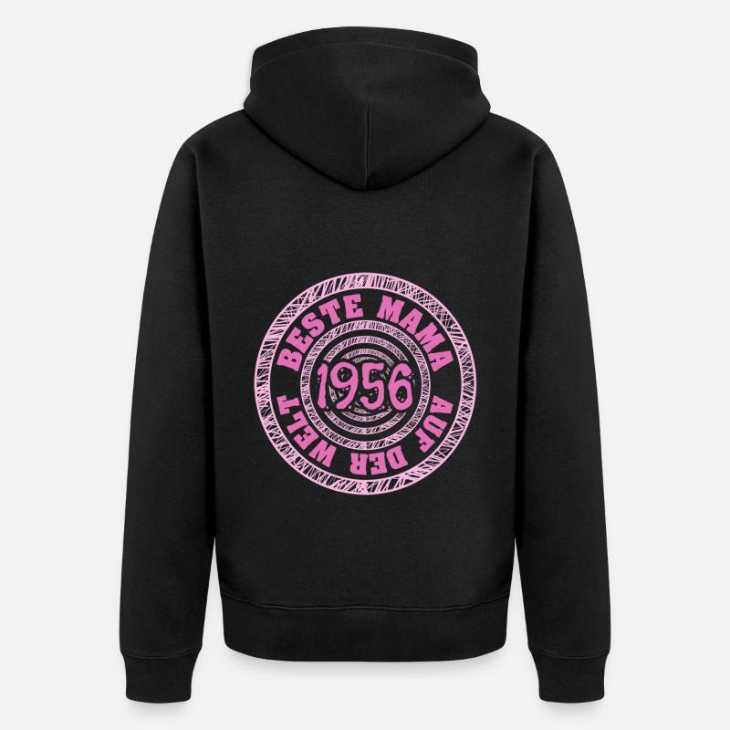 Mutter 1956 - Unisex Premium Bio Zip Hoodie - Schwarz