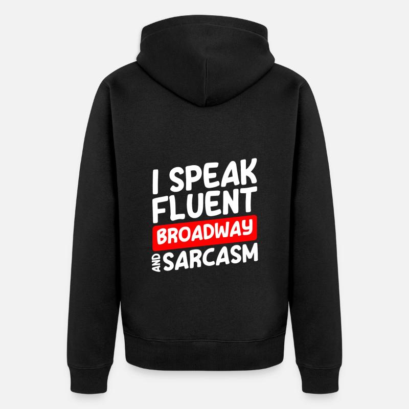 Schauspieler Probe Theaterstück Oper - Unisex Premium Bio Zip Hoodie - Schwarz