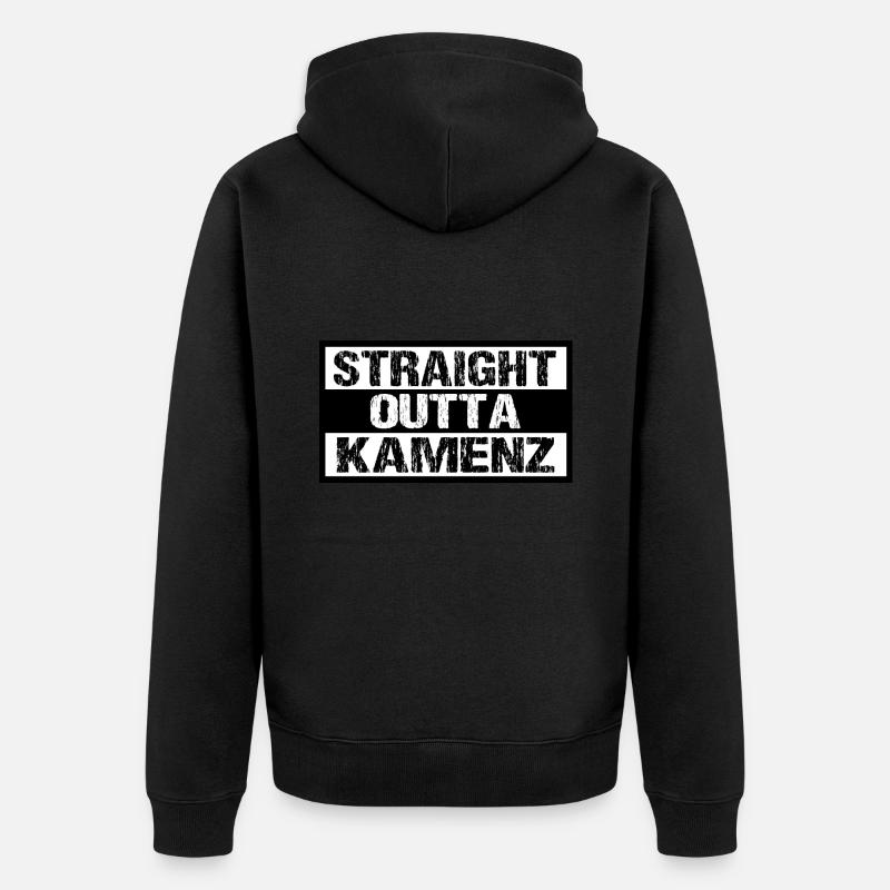 Kamenz - Unisex Premium Bio Zip Hoodie - Schwarz