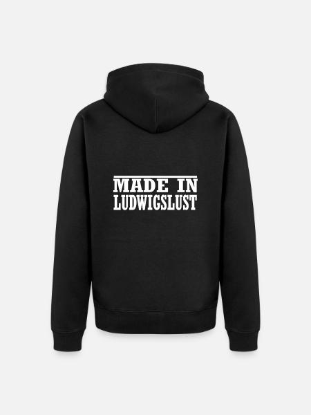 Ludwigslust - Unisex Premium Bio Zip Hoodie - Schwarz