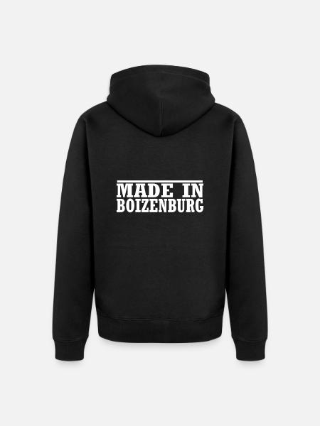 Boizenburg - Unisex Premium Bio Zip Hoodie - Schwarz