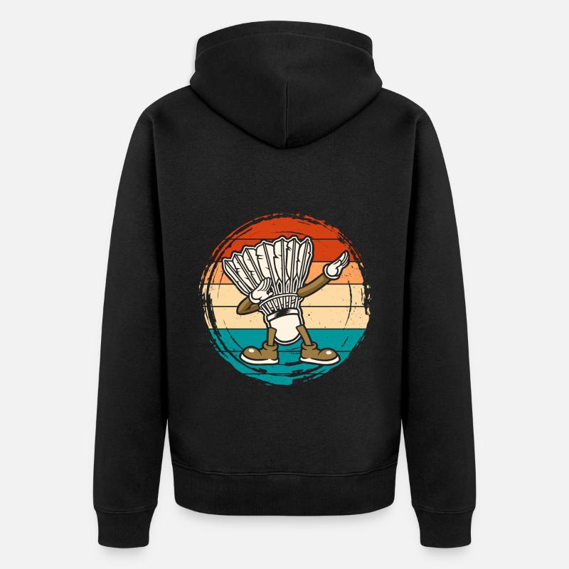 Badminton Dab Dabbing - Veste à capuche bio Premium Unisexe - noir