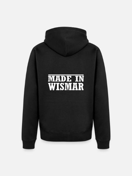 Wismar - Unisex Premium Bio Zip Hoodie - Schwarz