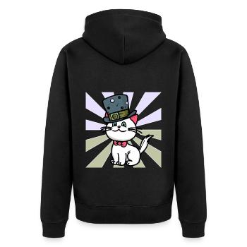 Joyeux anniversaire Félicitations Cat Cats Child - Veste à capuche bio Premium Unisexe - noir - Dos - Nico (187cm)