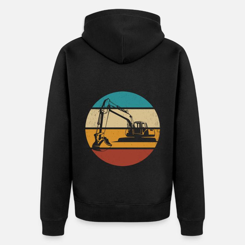 Bagger - Unisex Premium Bio Zip Hoodie - Schwarz