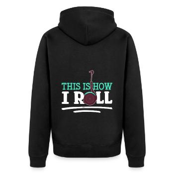 Segway Driver Driving Tours - Unisex Premium Organic Zip Hoodie - black - Back - Nico (187cm)