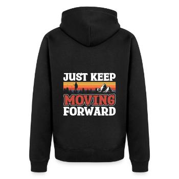 Scooter Segway Tour Balance Activities - Unisex Premium Organic Zip Hoodie - black - Back - Nico (187cm)