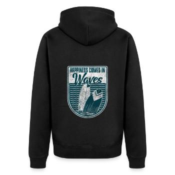 Surfeur Surferboy Windsurfer - Veste à capuche bio Premium Unisexe - noir - Dos - Nico (187cm)
