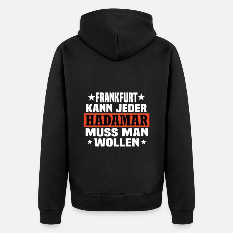 Hadamar - Unisex Premium Bio Zip Hoodie - Schwarz