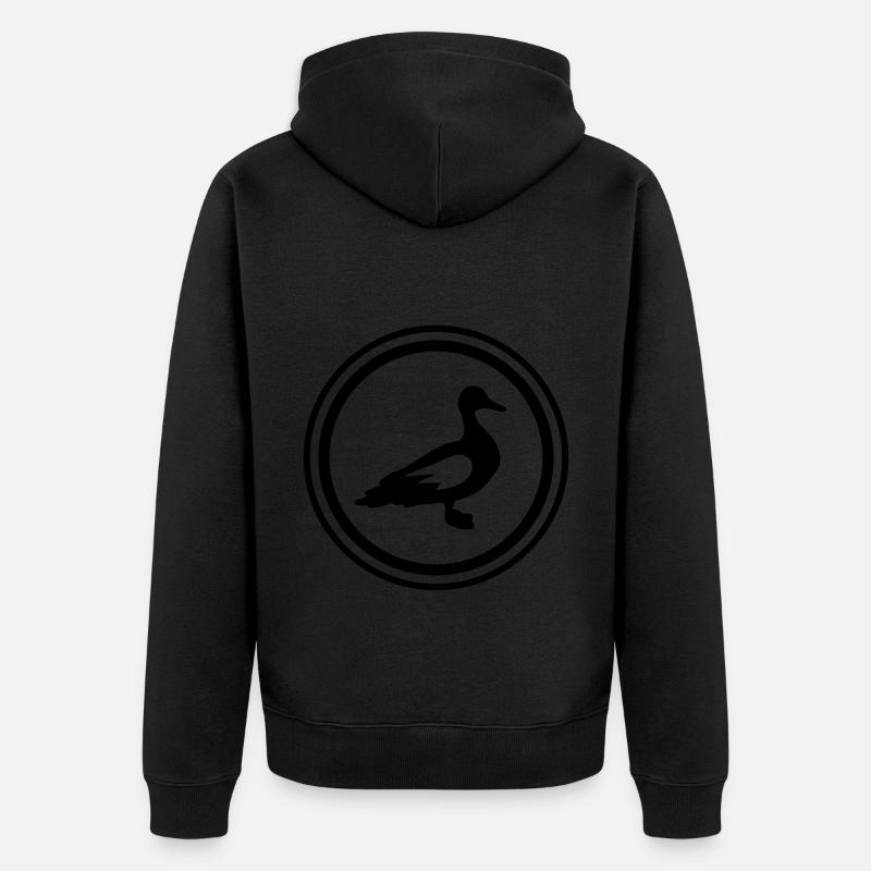 Animal canard - Veste à capuche bio Premium Unisexe - noir