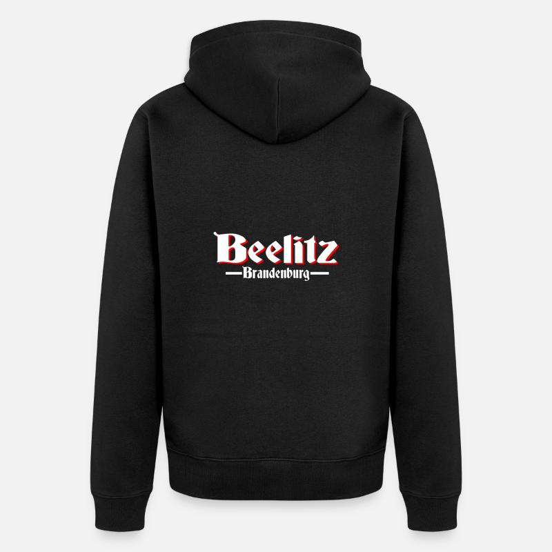 Beelitz - Unisex Premium Bio Zip Hoodie - Schwarz