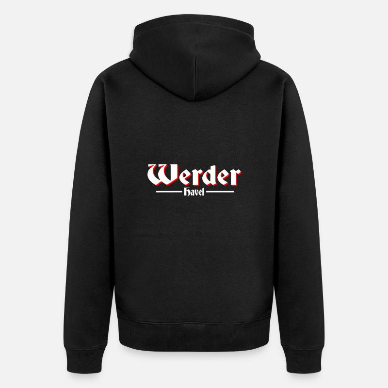 Werder Havel - Unisex Premium Bio Zip Hoodie - Schwarz
