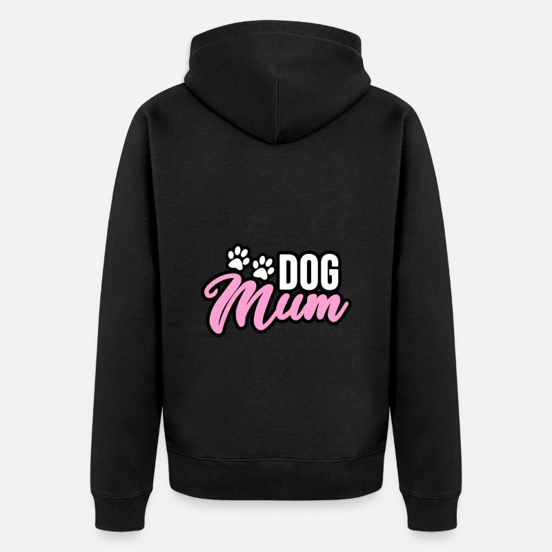 Hunde Mama, maman chien - Veste à capuche bio Premium Unisexe - noir