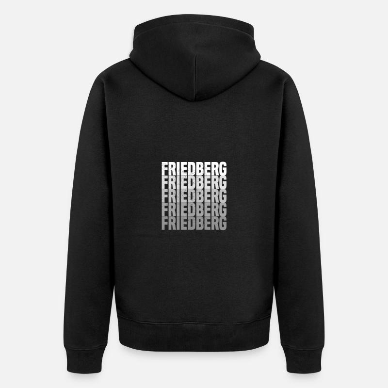 Friedberg in Hessen - Unisex Premium Bio Zip Hoodie - Schwarz