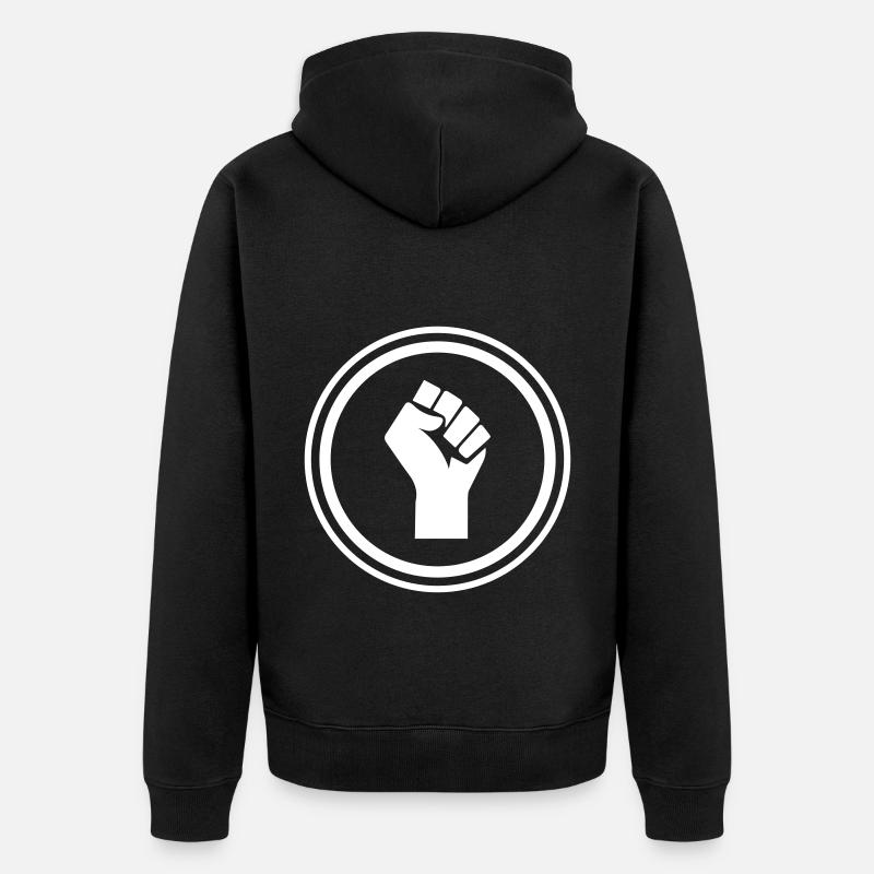 Main Faust - Veste à capuche bio Premium Unisexe - noir
