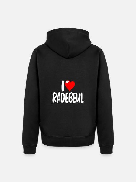 Radebeul - Unisex Premium Bio Zip Hoodie - Schwarz