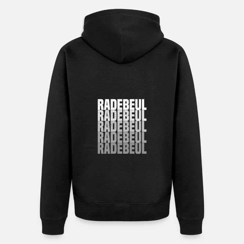 Radebeul - Unisex Premium Bio Zip Hoodie - Schwarz