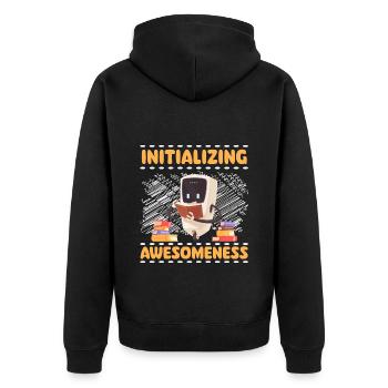 Mécanique de machine Robot de combat - Veste à capuche bio Premium Unisexe - noir - Dos - Nico (187cm)