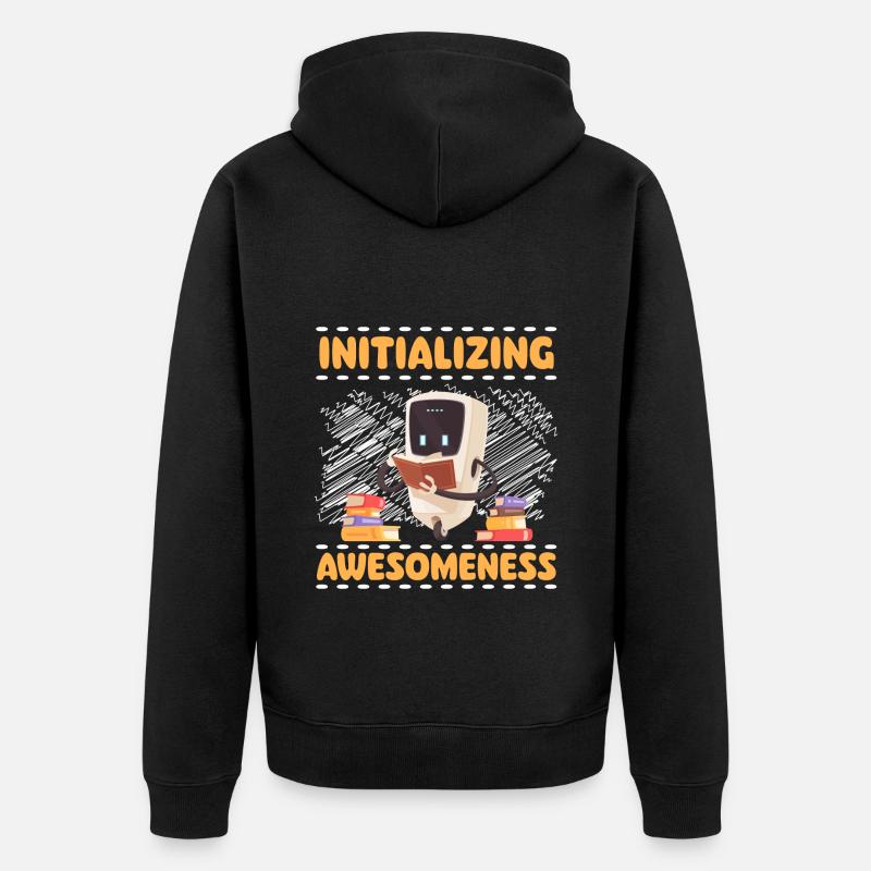 Machine Mechanics Combat Robot - Unisex Premium Organic Zip Hoodie - black