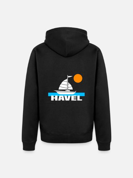 Havel - Unisex Premium Bio Zip Hoodie - Schwarz