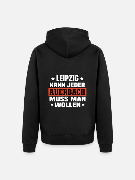 Auerbach - Unisex Premium Bio Zip Hoodie - Schwarz