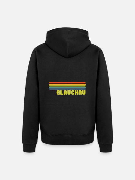Glauchau - Unisex Premium Bio Zip Hoodie - Schwarz