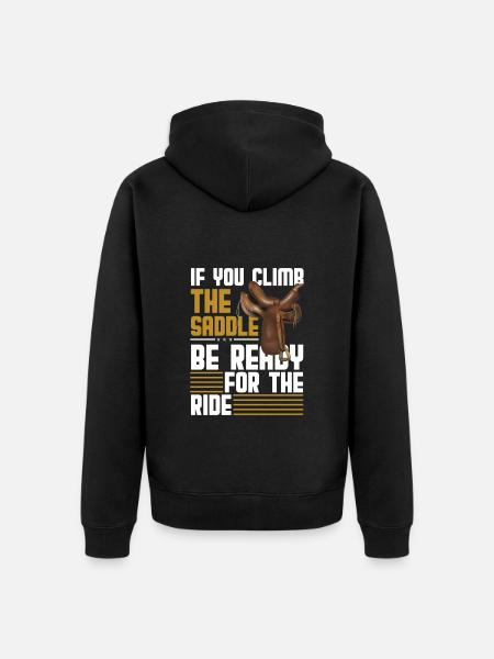 Western Desert Wilderness - Unisex Premium Organic Zip Hoodie - black