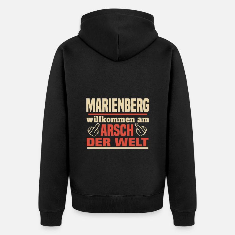 Marienberg - Unisex Premium Bio Zip Hoodie - Schwarz
