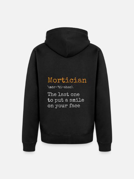 Undertaker Cemetery - Unisex Premium Organic Zip Hoodie - black