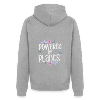 Potion Health Shaman - Unisex Premium Organic Zip Hoodie - heather grey - Back - Nico (187cm)